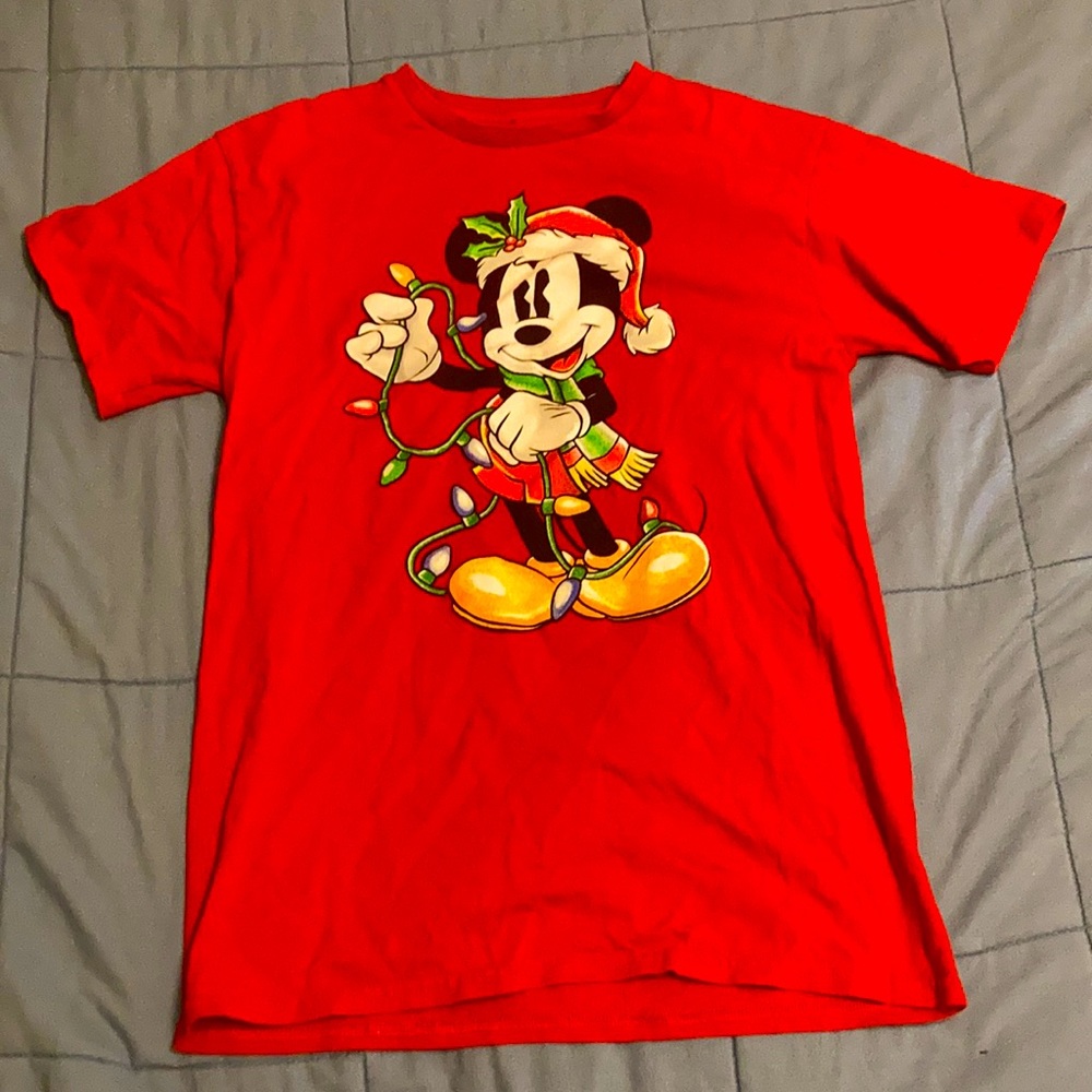christmas mickey mouse shirt